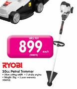 Ryobi 30cc Petrol Trimmer-Each