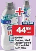 Pnp Concentrated Laundry Liquid-750ml And Get 400ml Free