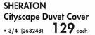 Sheraton Cityscape Duvet Cover 3/4-Each