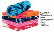 Glodina Velour Beach Towel-Each