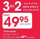 Natrodale Omega 3,6 & 9-30 Capsules Per Pack