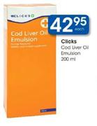 Clicks Cod Liver Oil Emulsion-200ml Each