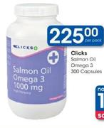 Clicks Salmon Oil Omega 3-300 Capsules Per Pack