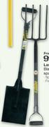 Lasher Black Garden Spade-Each