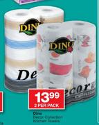 Dinu Decor Collection Kitchen Towels-2 Per Pack