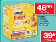 Purina Friskies Fine Cuts Favourites Cat Food-12x85gm