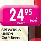Brewers & Union Craft Beers - 1 X 500ml