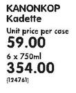 Kanonkop Kadette-6 x 750ml
