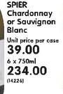 Spier Chardonnay Or Sauvignon Blanc-6 x 750ml