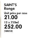 Saint's Range-12 x 750ml