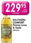 Southern Comfort Premix Lime & Soda-24 x 275ml