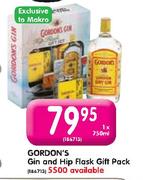 Gordon's Gin And Hip Flask Gift Pack-1 x 750ml