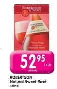 Robertson Natural Sweet Rose - 1 X 3Ltr 