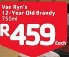 Van Ryn's 12-Year Old Brandy-750ml Each