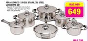 Renaissance 12 Piece Stainless Steel Cookware Set