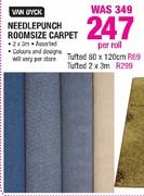 Van Dyck Needlepunch Room Size Carpet Assorted-2 x 3m