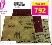 Woven Rugs Assorted-2m x 3m Each