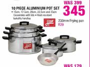 10 Piece Aluminium Pot Set