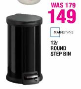 Mainstays 12L Round Step Bin