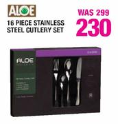 Aloe 16 Piece Stainless Steel Cutlery Set