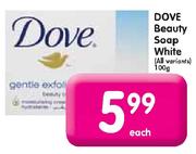 Dove Beauty Soap White-100g Each