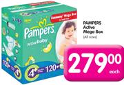 Pampers Active Mega Box(All Sizes)-Each