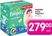 Pampers Active Mega Box(All Sizes)-Each