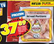 Goldi/Farmer's Choice Frozen Mixed Chicken Portions-2Kg Each