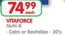 Vitaforce Nutri-B Calm/Revitalize-30's