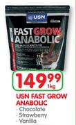 USN Fast Grow Anabolic Chocolate/Strawberry/Vanilla - 1kg