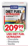 USN Diet Fuel Ultralean Chocolate/Strawberry/Vanilla - 1kg