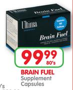 Brain Fuel Supplement Capsules - 80's