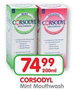 Corsodyl Mint Mouthwash - 200ml