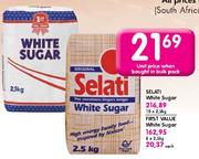 Selati White Sugar-10 x 2.5Kg 