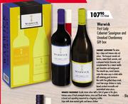 Warwick First Lady Cabernet Sauvignon & Unoaked Chardonnay Gift Box-2x750ml