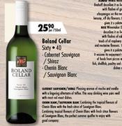 Boland Cellar Sixty Cabernet Sauvignon/Shiraz Chenin/Sauvignon Blanc-Per 750ml