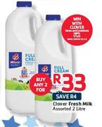 Clover Fresh Milk-2 x 2Ltr