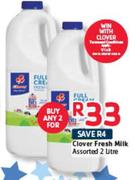 Clover Fresh Milk-2 x 2Ltr