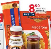 Fatti's & Moni's Spaghetti Or Macaroni-500G Each