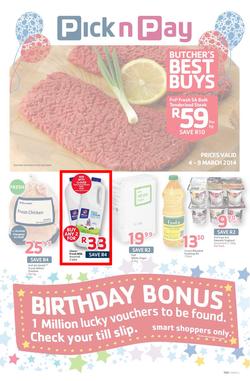 Pick N Pay Western Cape : Birthday (4 Mar - 9 Mar 2014), page 1