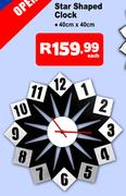 Star Shaped Clock - 40cm x 40cm