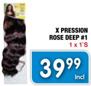 X Pression Rose Deep#1-Each