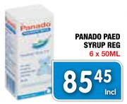 Panado Paed Syrup Reg-6x50ml