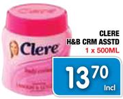 Clere H&B Crm Asstd-1x500ml