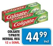 Colgate T/Paste Herbal Reg-12x50ml