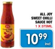 All Joy Sweet Chilli Sauce Hot-1X375ml