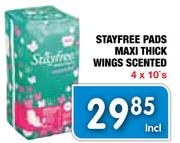 Stayfree Pads Maxi Thick Wings Scented-4X10's