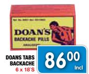 Doans Tabs Backache-6x18'S