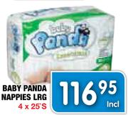 Baby Panda Nappies Lrg-4x25S
