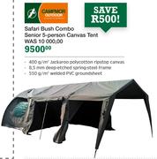Campor Outdoor Safari Bush Combo Senior 5-Person Canvas Tent